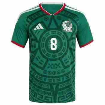 C. RODRIGUEZ NO.8 Camiseta Primera México 2026 – Versión Jugador_1