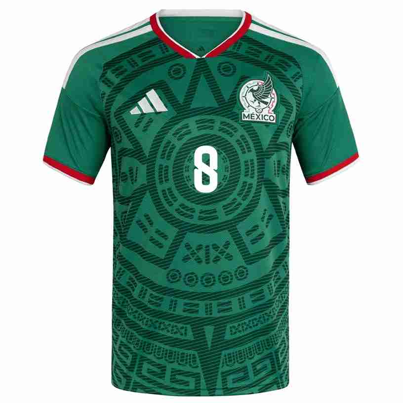 C. RODRIGUEZ NO.8 Camiseta Primera México 2026 – Versión Jugador_1 C. RODRIGUEZ NO.8 Camiseta Primera México 2026 – Versión Jugador_1