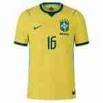 CARLOS AUGUSTO NO.16 Camiseta Primera Brasil 2026 – Versión Jugador