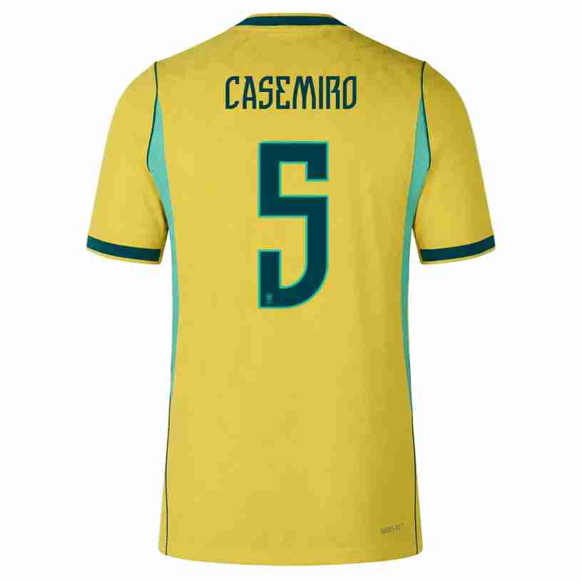 CASEMIRO NO.5 Camiseta Primera Brasil 2026 – Versión Jugador CASEMIRO NO.5 Camiseta Primera Brasil 2026 – Versión Jugador
