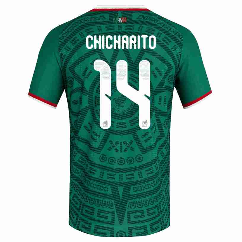 CHICHARITO NO.14 Camiseta Primera México 2026 – Versión Jugador CHICHARITO NO.14 Camiseta Primera México 2026 – Versión Jugador