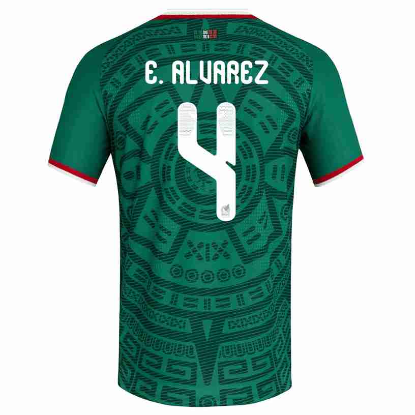 E. ALVAREZ NO.4 Camiseta Primera México 2026 – Versión Jugador E. ALVAREZ NO.4 Camiseta Primera México 2026 – Versión Jugador