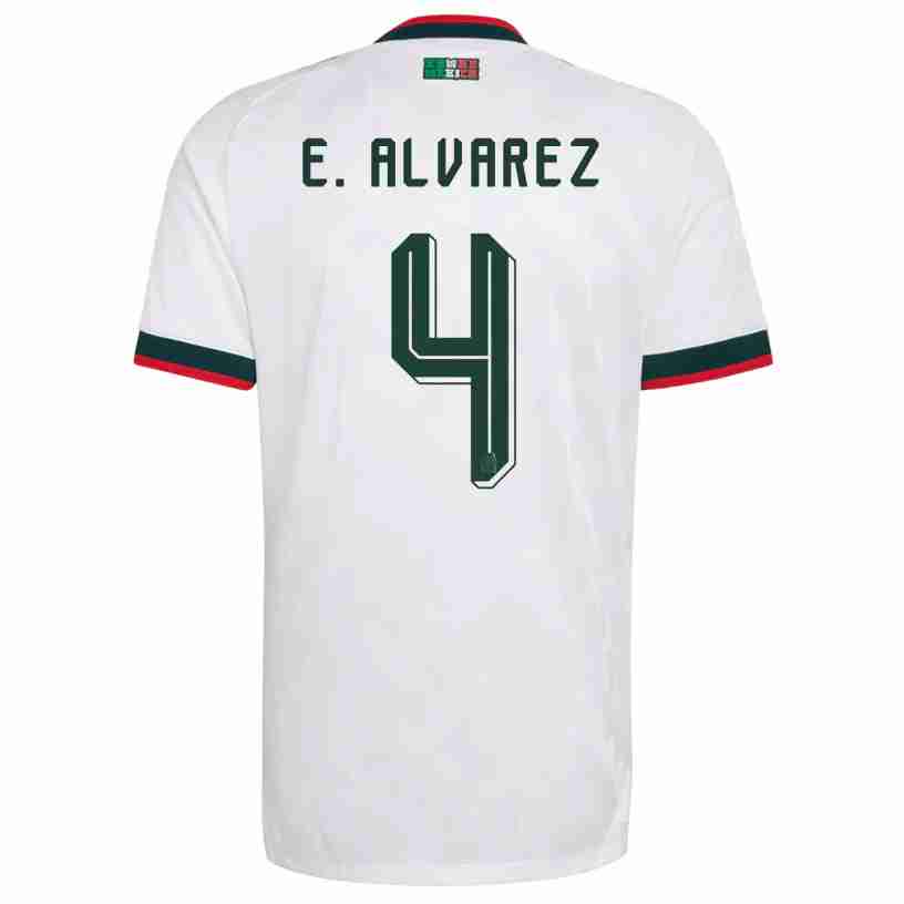 E. ALVAREZ NO.4 Camiseta Segunda México 2026 – Versión Jugador E. ALVAREZ NO.4 Camiseta Segunda México 2026 – Versión Jugador