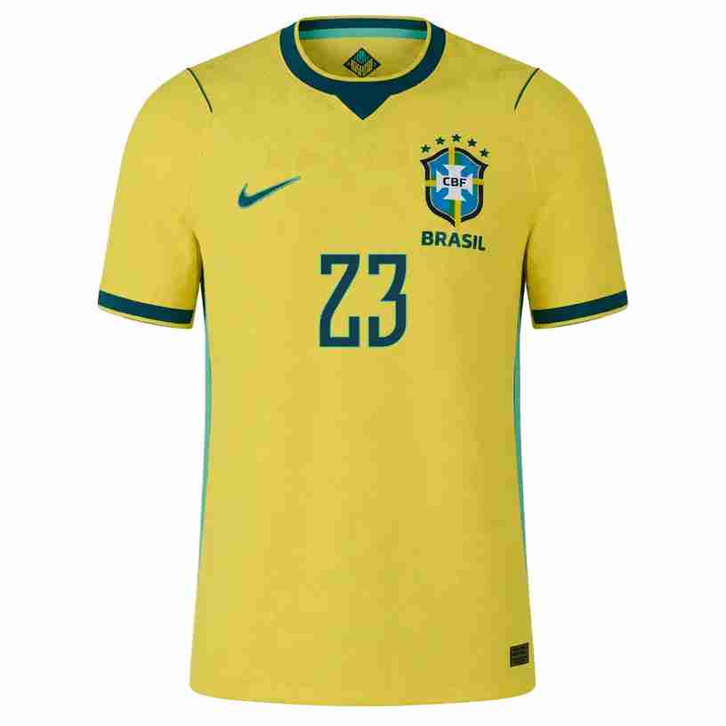 EDERSON NO.23 Camiseta Primera Brasil 2026 – Versión Jugador_1 EDERSON NO.23 Camiseta Primera Brasil 2026 – Versión Jugador_1