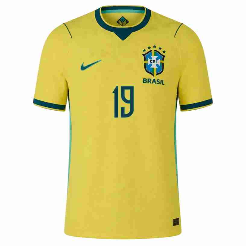 ENDRICK NO.19 Camiseta Primera Brasil 2026 – Versión Jugador_1 ENDRICK NO.19 Camiseta Primera Brasil 2026 – Versión Jugador_1