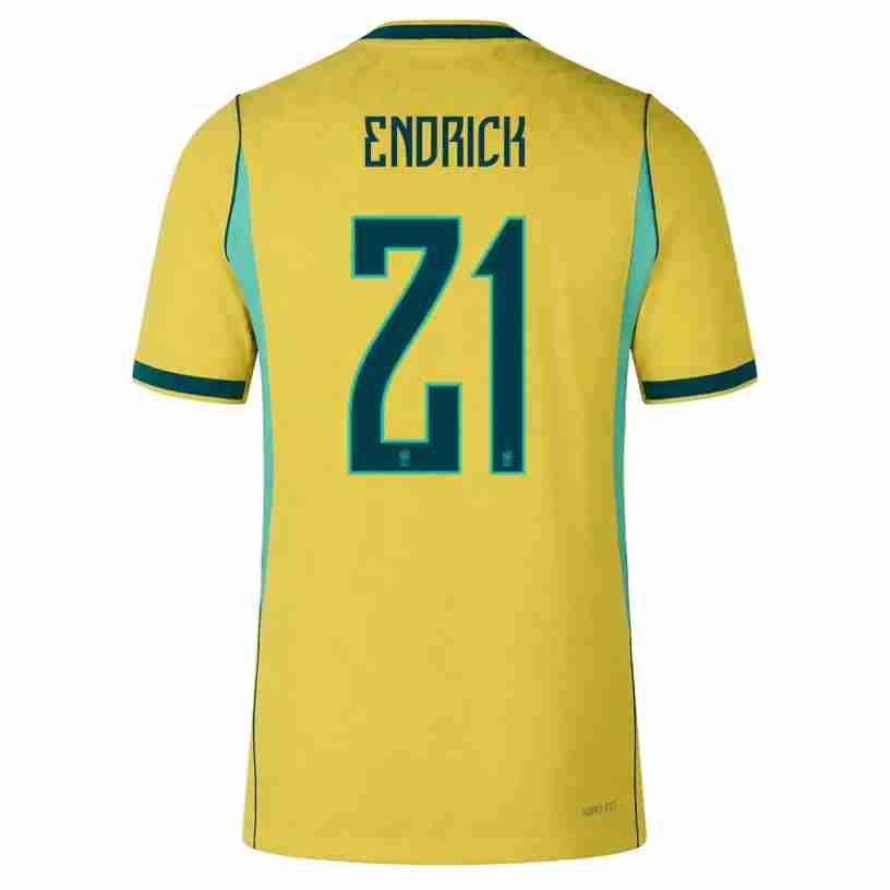ENDRICK NO.21 Camiseta Primera Brasil 2026 – Versión Jugador ENDRICK NO.21 Camiseta Primera Brasil 2026 – Versión Jugador