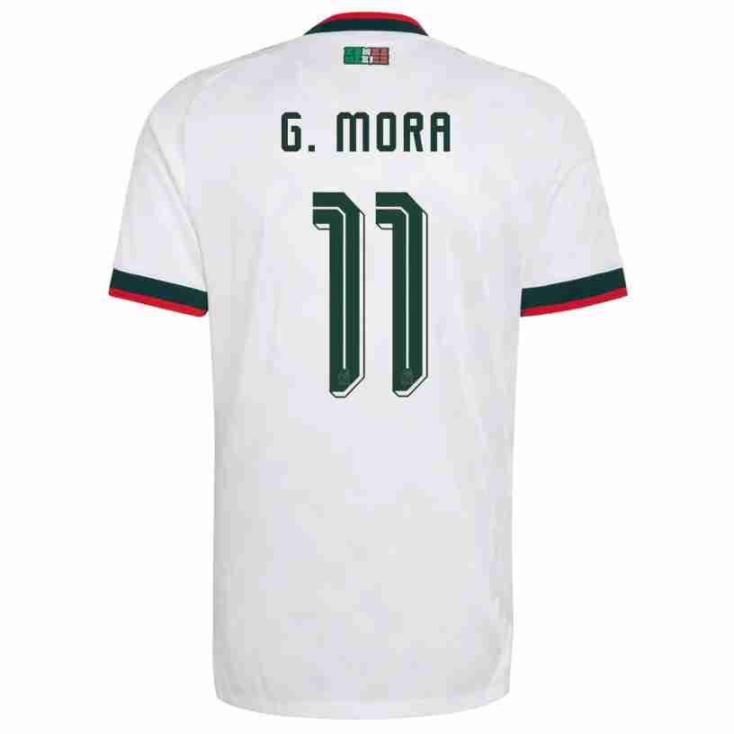G. MORA NO.11 Camiseta Segunda México 2026 – Versión Jugador G. MORA NO.11 Camiseta Segunda México 2026 – Versión Jugador