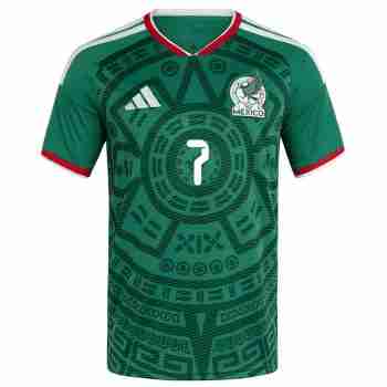 G. MORA NO.7 Camiseta Primera México 2026 – Versión Jugador_1