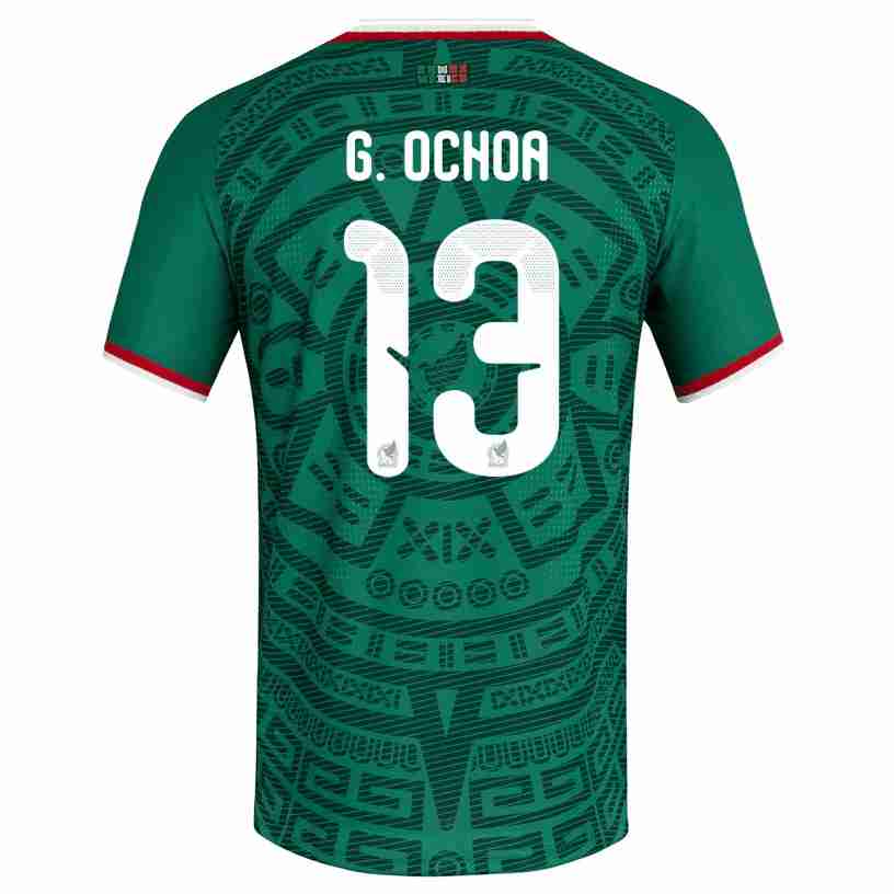 G. OCHOA NO.13 Camiseta Primera México 2026 – Versión Jugador G. OCHOA NO.13 Camiseta Primera México 2026 – Versión Jugador