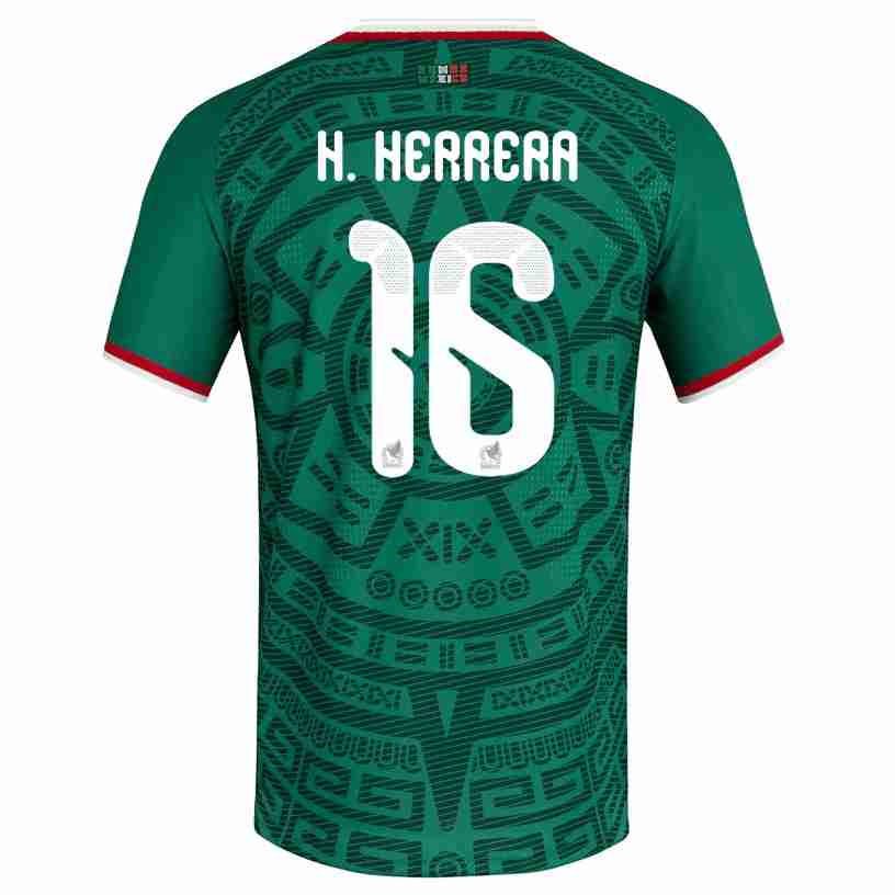 H. HERRERA NO.16 Camiseta Primera México 2026 – Versión Jugador H. HERRERA NO.16 Camiseta Primera México 2026 – Versión Jugador