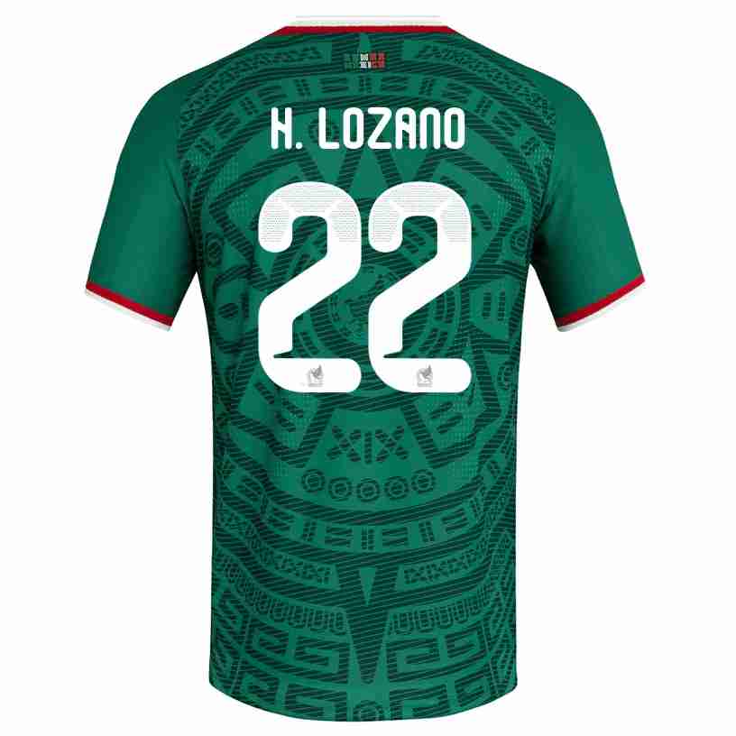H. LOZANO NO.22 Camiseta Primera México 2026 – Versión Jugador H. LOZANO NO.22 Camiseta Primera México 2026 – Versión Jugador