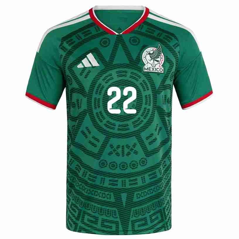 H. LOZANO NO.22 Camiseta Primera México 2026 – Versión Jugador_1 H. LOZANO NO.22 Camiseta Primera México 2026 – Versión Jugador_1