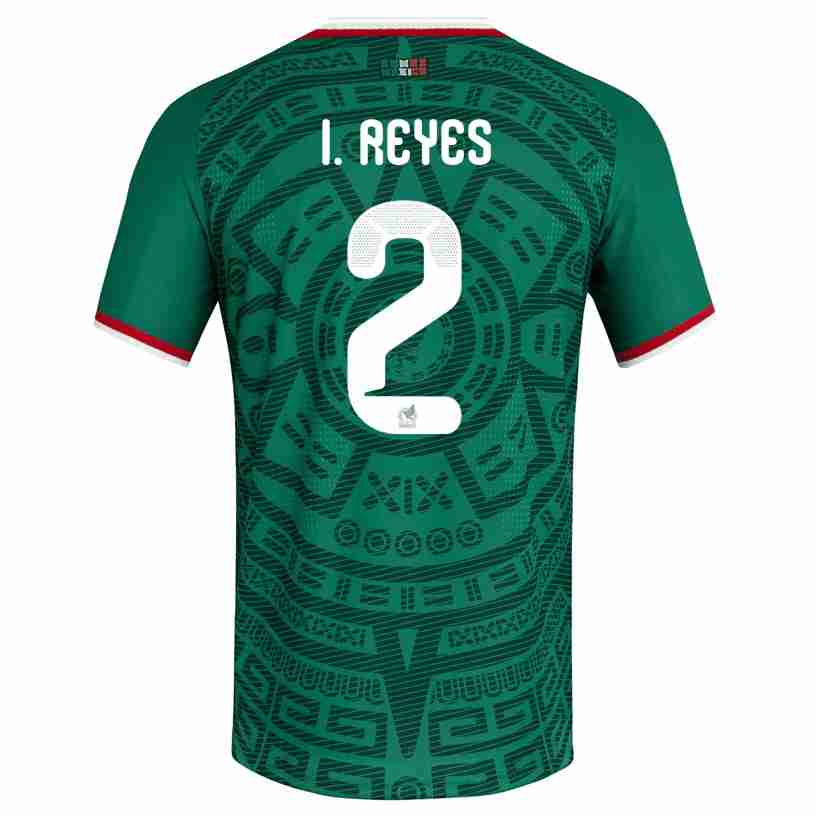 I. REYES NO.2 Camiseta Primera México 2026 – Versión Jugador I. REYES NO.2 Camiseta Primera México 2026 – Versión Jugador