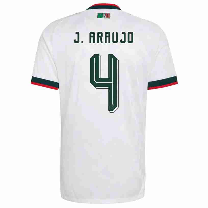 J. ARAUJO NO.4 Camiseta Segunda México 2026 – Versión Jugador J. ARAUJO NO.4 Camiseta Segunda México 2026 – Versión Jugador