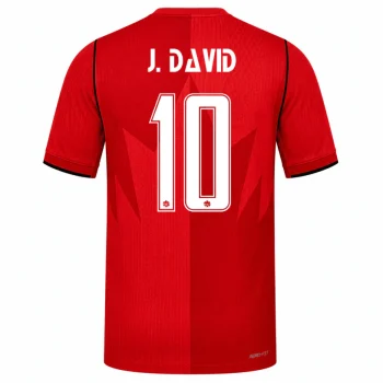 J. DAVID NO.10 Camiseta Primera Canadá 2026 – Versión Jugador