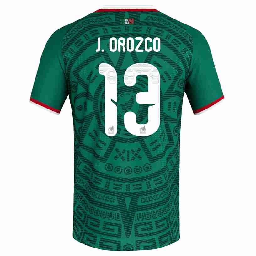 J. OROZCO NO.13 Camiseta Primera México 2026 – Versión Jugador J. OROZCO NO.13 Camiseta Primera México 2026 – Versión Jugador