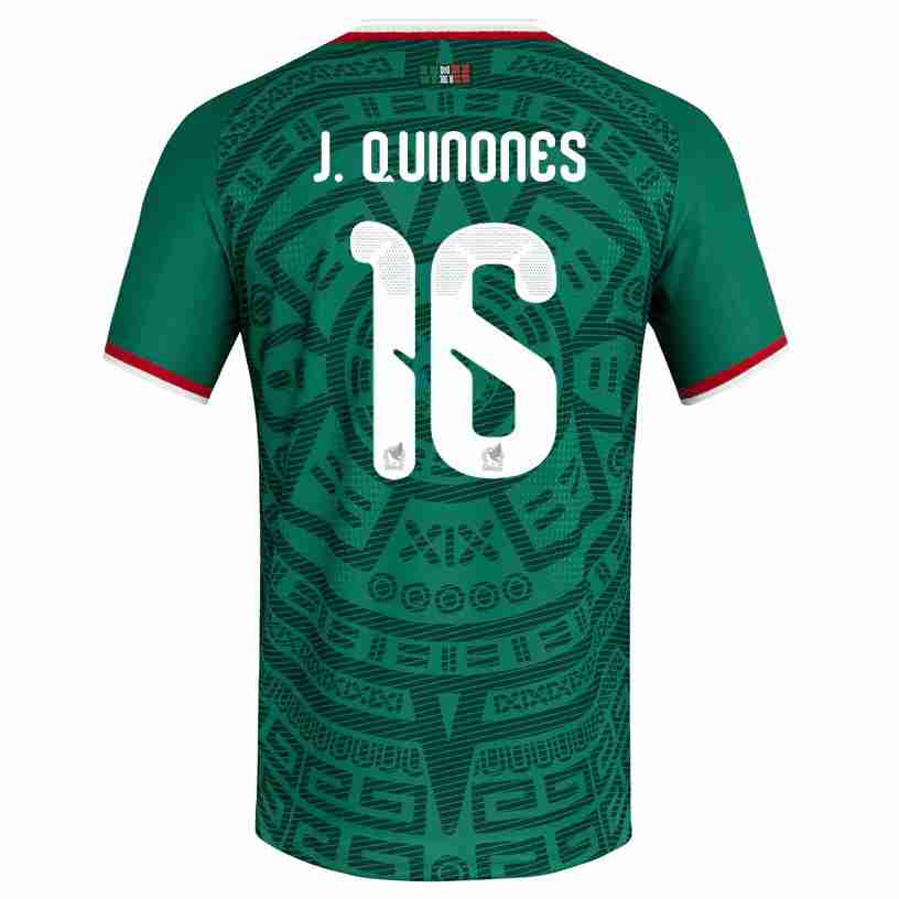 J. QUINONES NO.16 Camiseta Primera México 2026 – Versión Jugador J. QUINONES NO.16 Camiseta Primera México 2026 – Versión Jugador