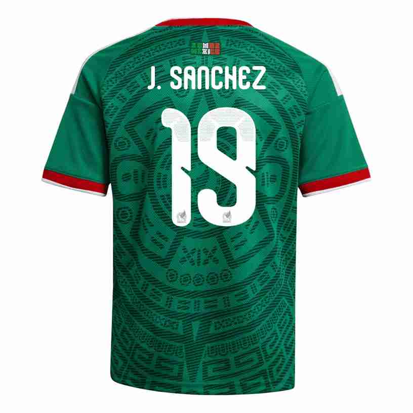 J. SANCHEZ NO.19 Camiseta Primera México 2026 – Versión Jugador J. SANCHEZ NO.19 Camiseta Primera México 2026 – Versión Jugador