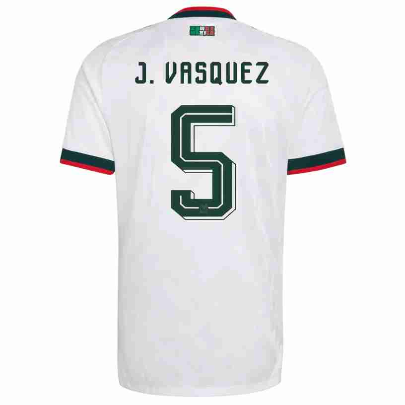 J. VASQUEZ NO.5 Camiseta Segunda México 2026 – Versión Jugador J. VASQUEZ NO.5 Camiseta Segunda México 2026 – Versión Jugador