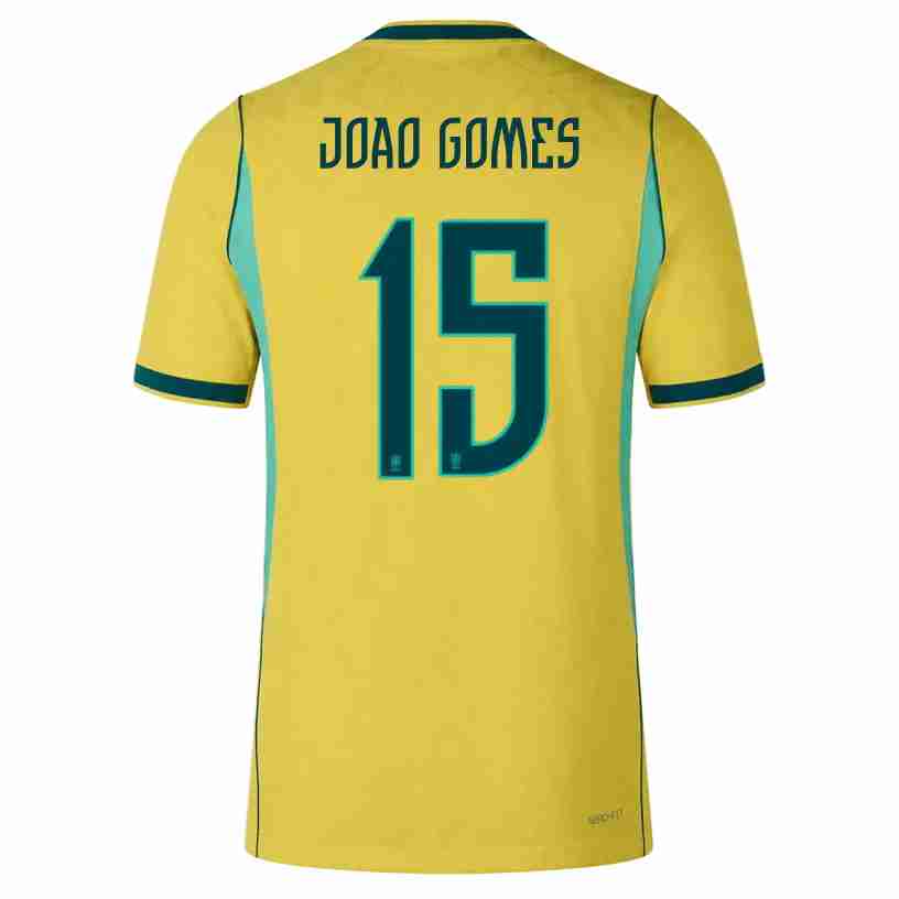 JOAO GOMES NO.15 Camiseta Primera Brasil 2026 – Versión Jugador JOAO GOMES NO.15 Camiseta Primera Brasil 2026 – Versión Jugador