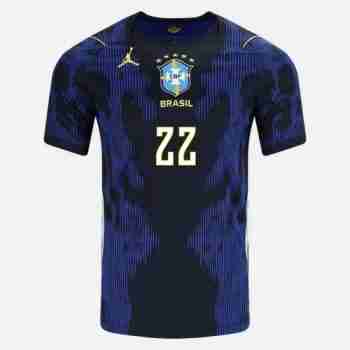 JOÃO PEDRO NO.22 Camiseta Segunda Brasil 2026 – Versión Jugador_1