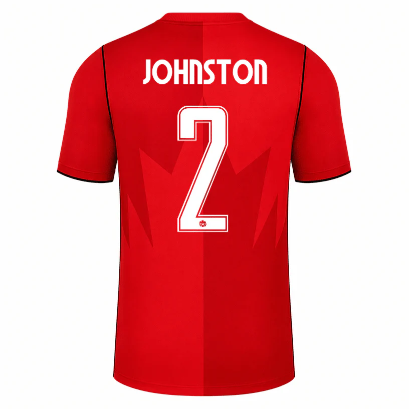 JOHNSTON NO.2 Camiseta Primera Canadá 2026 – Versión Jugador JOHNSTON NO.2 Camiseta Primera Canadá 2026 – Versión Jugador