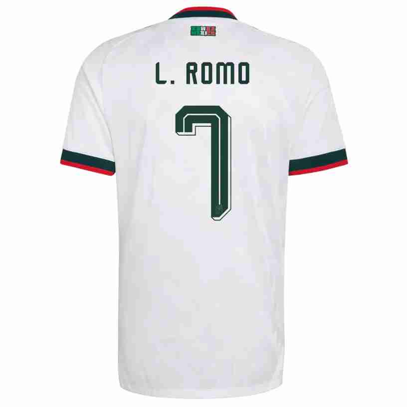 L. ROMO NO.7 Camiseta Segunda México 2026 – Versión Jugador L. ROMO NO.7 Camiseta Segunda México 2026 – Versión Jugador