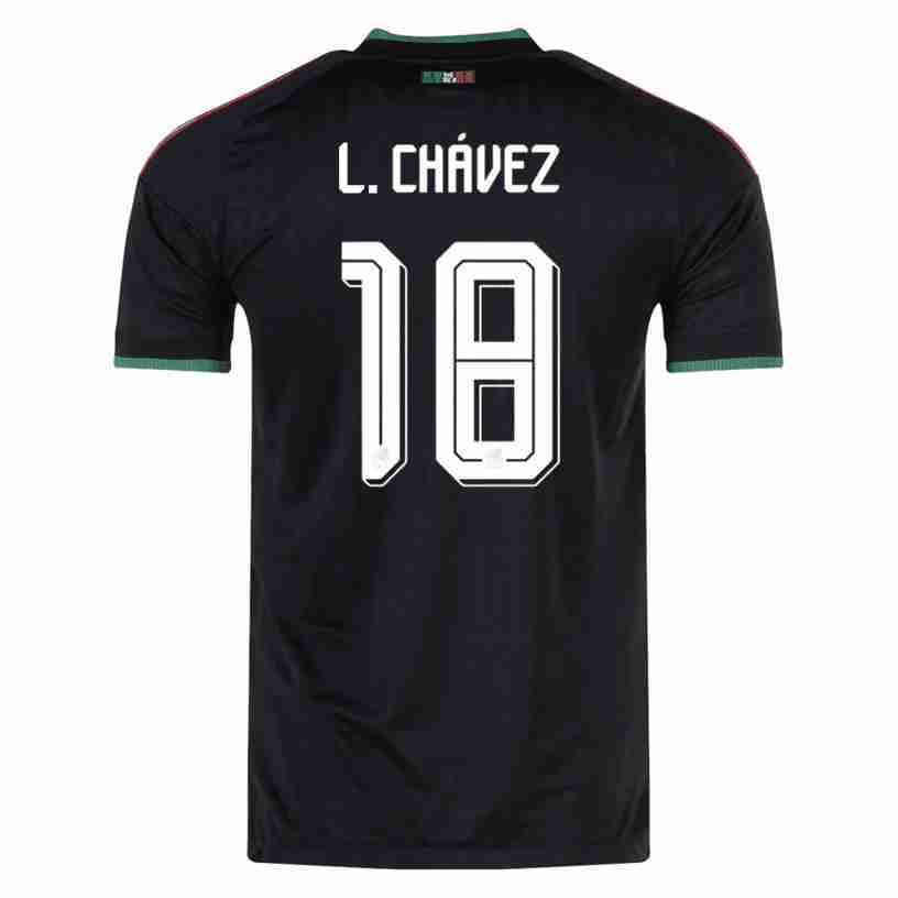L.CHÁVEZ NO.18 Camiseta Tercera México 2026 – Versión Jugador L.CHÁVEZ NO.18 Camiseta Tercera México 2026 – Versión Jugador