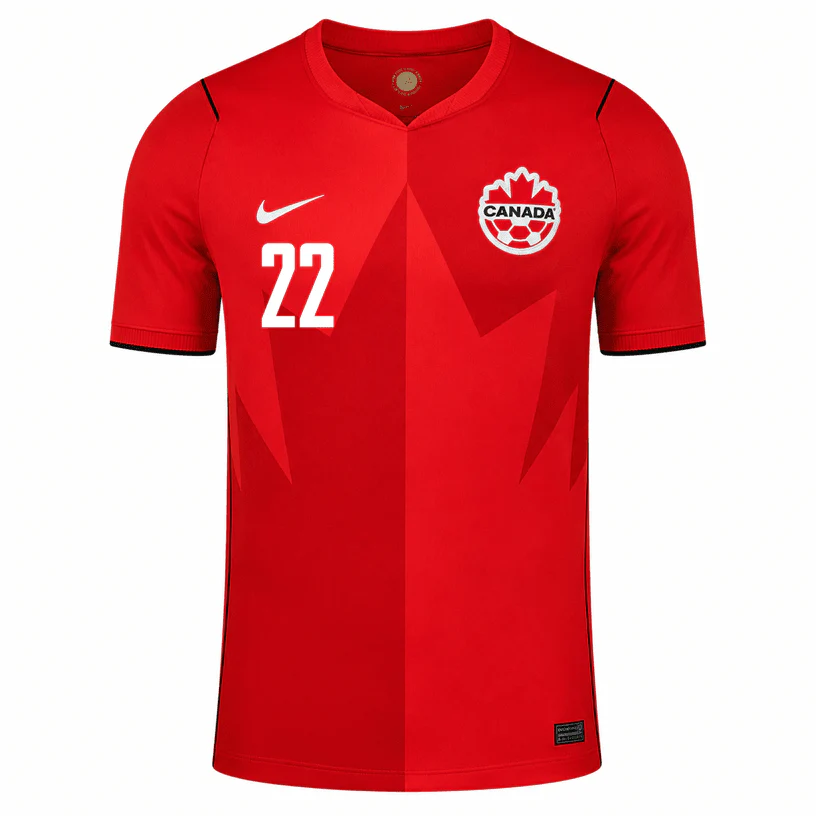 LARYEA NO.22 Camiseta Primera Canadá 2026 – Versión Jugador_1 LARYEA NO.22 Camiseta Primera Canadá 2026 – Versión Jugador_1