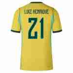 LUIZ HENRIQUE NO.21 Camiseta Primera Brasil 2026 – Versión Jugador
