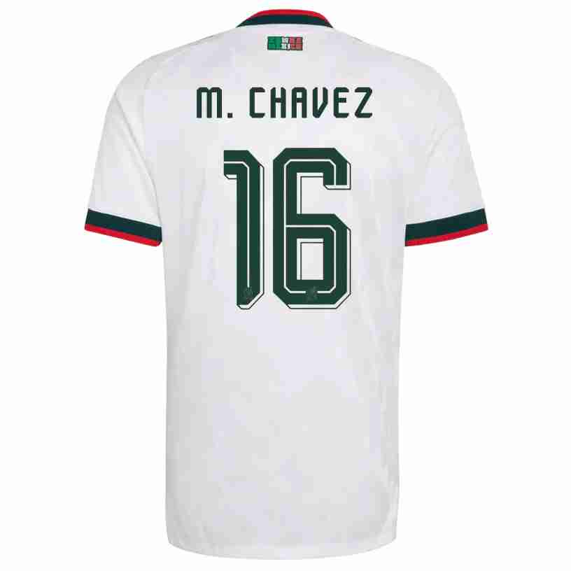 M. CHAVEZ NO.16 Camiseta Segunda México 2026 – Versión Jugador M. CHAVEZ NO.16 Camiseta Segunda México 2026 – Versión Jugador