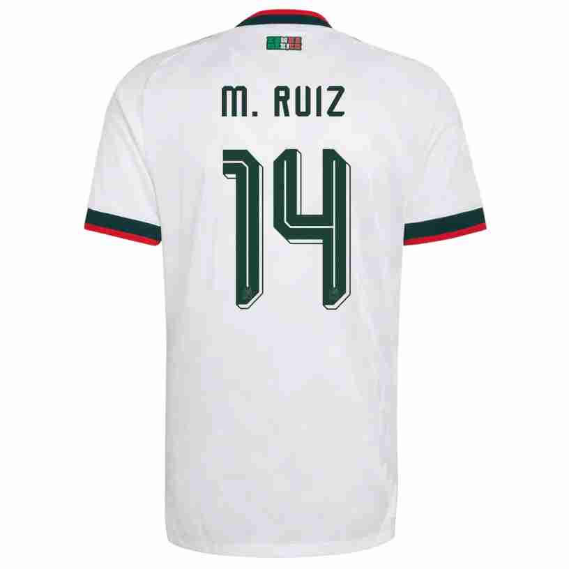 M. RUIZ NO.14 Camiseta Segunda México 2026 – Versión Jugador M. RUIZ NO.14 Camiseta Segunda México 2026 – Versión Jugador