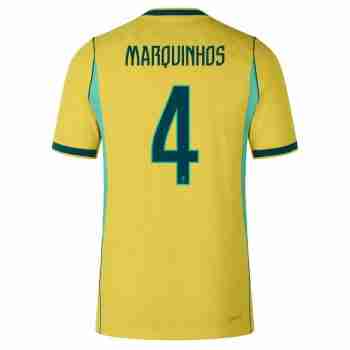 MARQUINHOS N.4 Camiseta Primera Brasil 2026 – Versión Jugador