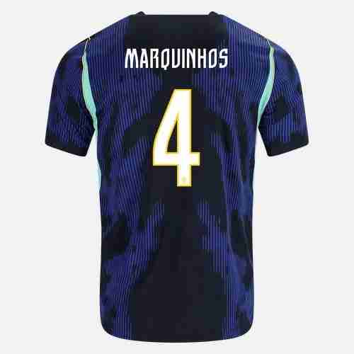 MARQUINHOS NO.4 Camiseta Segunda Brasil 2026 – Versión Jugador MARQUINHOS NO.4 Camiseta Segunda Brasil 2026 – Versión Jugador