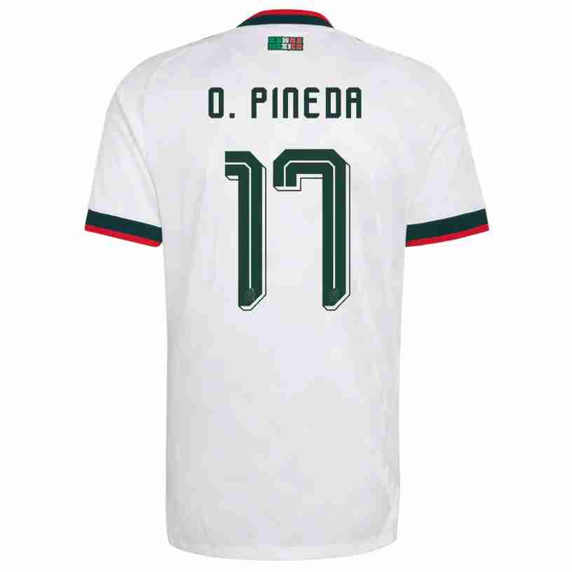 O. PINEDA NO.17 Camiseta Segunda México 2026 – Versión Jugador O. PINEDA NO.17 Camiseta Segunda México 2026 – Versión Jugador