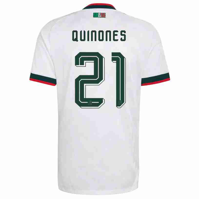 QUINONES NO.21 Camiseta Segunda México 2026 – Versión Jugador QUINONES NO.21 Camiseta Segunda México 2026 – Versión Jugador