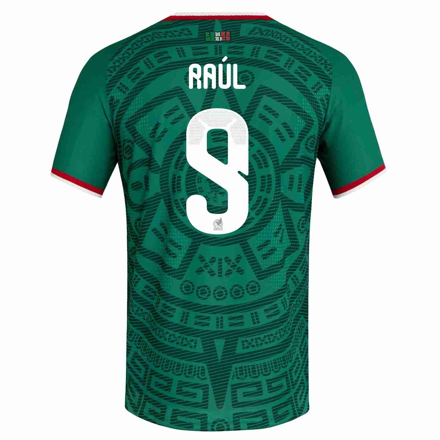 RAÚL NO.9 Camiseta Primera México 2026 – Versión Jugador RAÚL NO.9 Camiseta Primera México 2026 – Versión Jugador