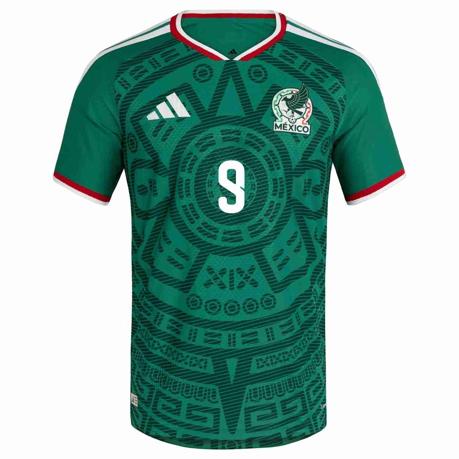 RAÚL NO.9 Camiseta Primera México 2026 – Versión Jugador_1 RAÚL NO.9 Camiseta Primera México 2026 – Versión Jugador_1
