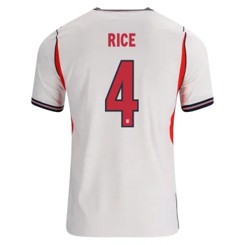 RICE NO.4 Camiseta Primera Inglaterra 2026 – Versión Jugador