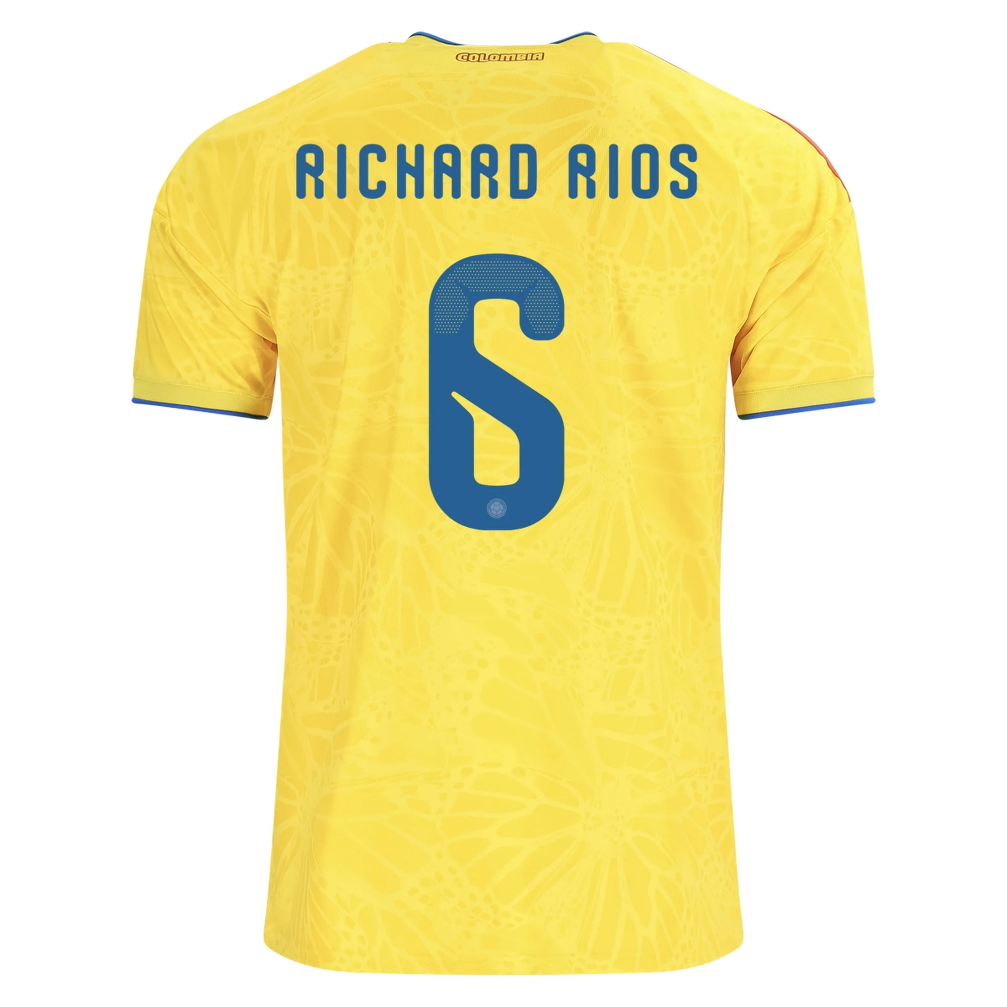 RICHARD RIOS NO.6 Camiseta Primera Colombia 2026 – Versión Jugador RICHARD RIOS NO.6 Camiseta Primera Colombia 2026 – Versión Jugador