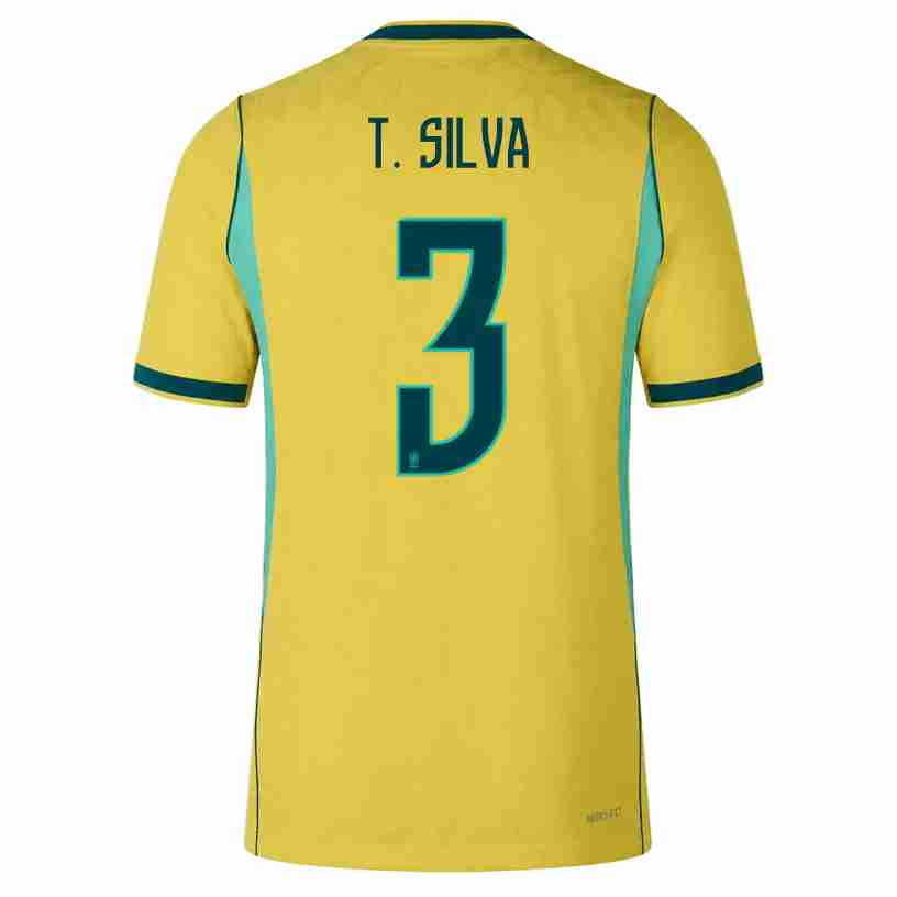 T. SILVA NO.3 Camiseta Primera Brasil 2026 – Versión Jugador T. SILVA NO.3 Camiseta Primera Brasil 2026 – Versión Jugador