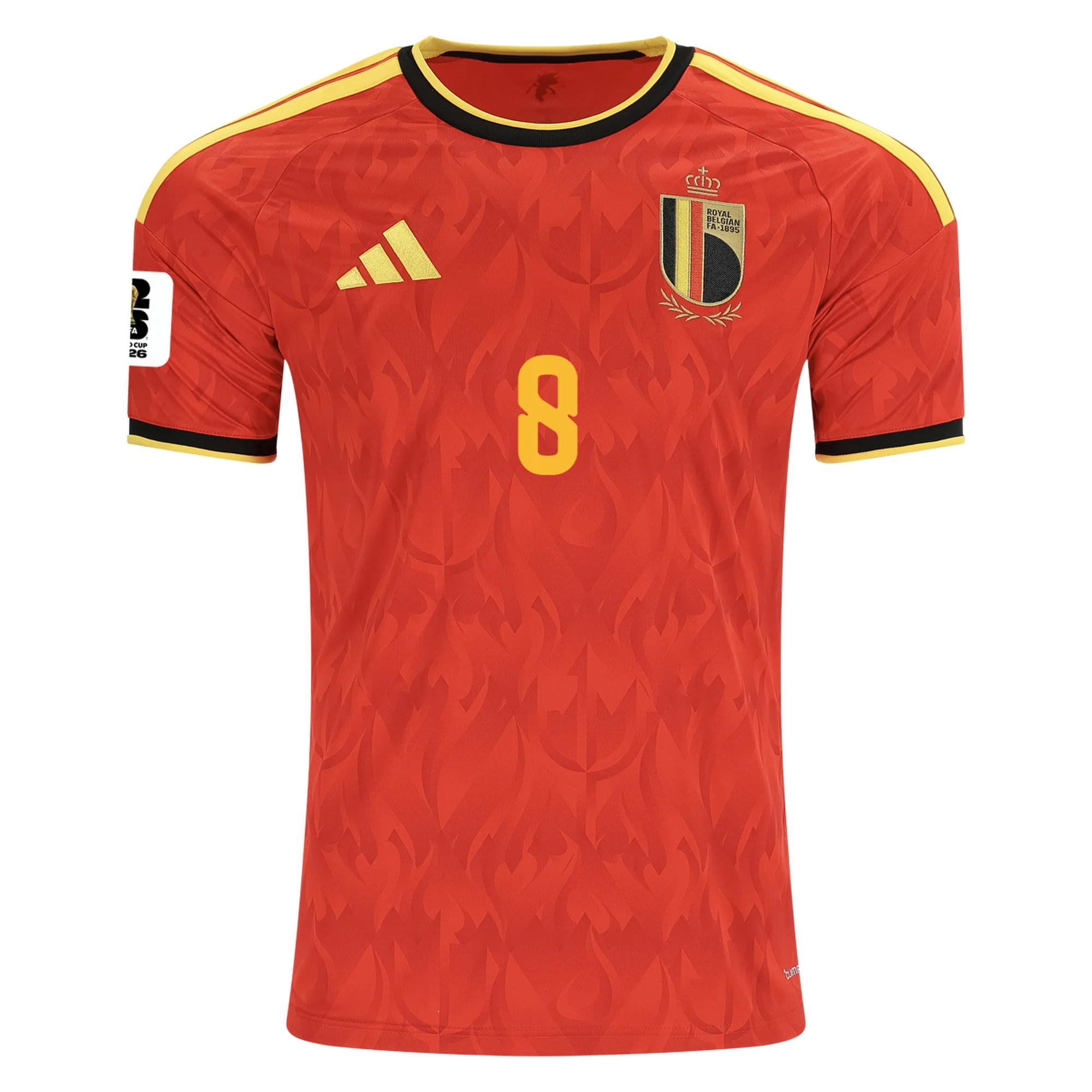 TIELEMANS NO.8 Camiseta Primera Belgica 2026 – Versión Jugador_1 TIELEMANS NO.8 Camiseta Primera Belgica 2026 – Versión Jugador_1