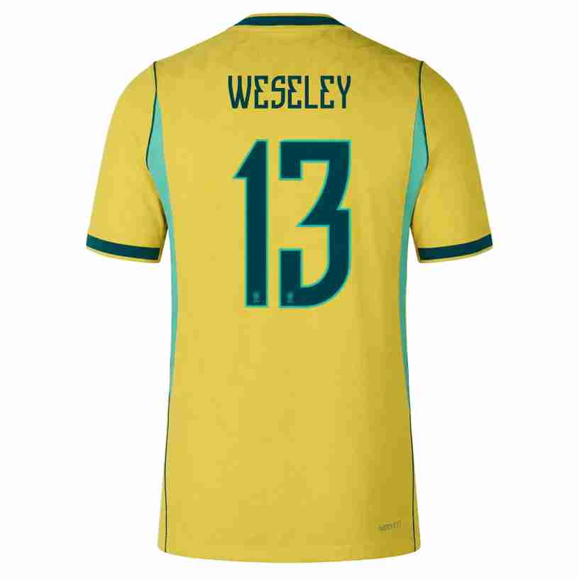 WESLEY NO.13 Camiseta Primera Brasil 2026 – Versión Jugador WESLEY NO.13 Camiseta Primera Brasil 2026 – Versión Jugador